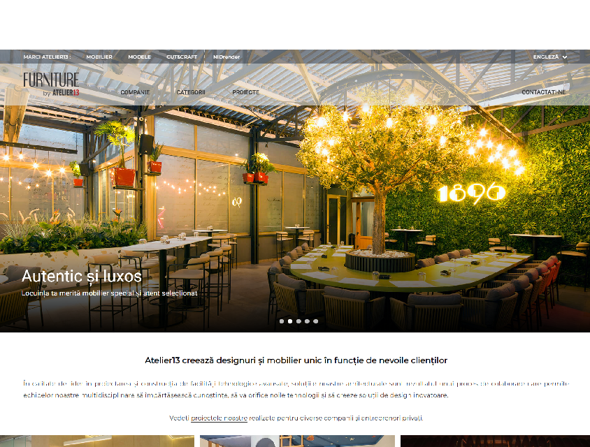 Site de prezentare Atelier13 Furniture