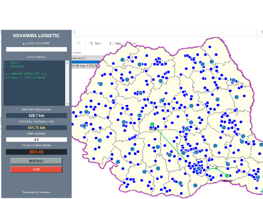 Novamira Logistic - Optimizare rute