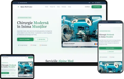 Platformă Digitală pentru Centrul de Chirurgie Alpine Med