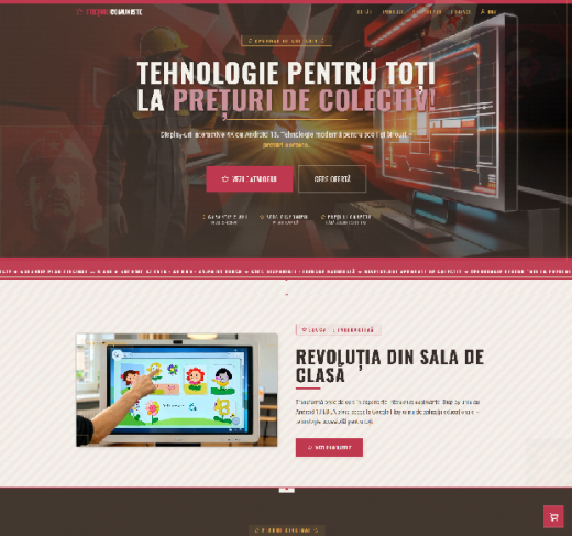 Magazin online care vinde tehnologie modernă pentru școli și birouri