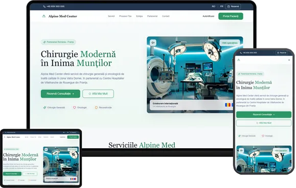 Platformă Digitală pentru Centrul de Chirurgie Alpine Med