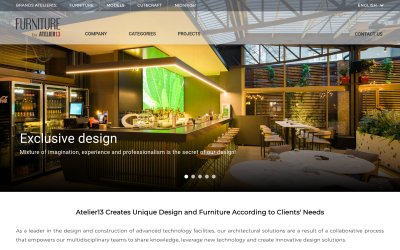 Modern furniture with unique design for your business needs - https://www.atelier13furniture.com